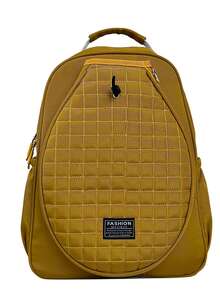 1. Quilted Tennis Bag, Waterproof Tennis Racket Bag, Unisex, Suitable For Pickleball, Tennis, Badminton, Large Beige Quilted Nylon Shoulder Bag 2. Large Beige Unisex Shoulder Crossbody Bag 3. Lightweight Daily White Shoulder Travel Backpack With Hidden Pocket And Water Bottle Holder - Multicolor - View 14