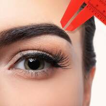 Riglă pentru sprâncene de 80 mm, instrument de desenat sprâncene, mini riglă culisantă cu scală dublă, riglă din plastic potrivită pentru microblading, ideală pentru artiștii sprâncenelor (culoare strălucitoare), instrument de măsurare a sprâncenelor, instrument pentru artiști tatuatori, instrument de măsurare de precizie, instrument din plastic durabil, consumabile pentru tatuaje, design compact, construcție robustă, potrivită pentru profesioniștii înfrumusețare - Multicolor - Vizualizare 3