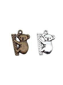 10pcs 20x14mm Koala Charms Pendant For DIY Jewelry Making Necklace Keychain Phone Chain Bracelet Making Accessories Handmade Craft Making Findings - Koala Bear - View 3
