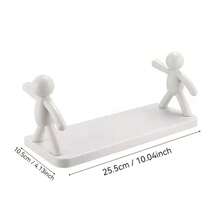 No-Drill Wall Mounted Shelving Unit, Bathroom Cosmetics Organizer Rack, Kitchen Storage Shelf, Adhesive Easy Install - Multicolor - View 11