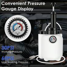3L Manual Brake Bleeder Kit One Person Brake Bleed Vacuum Pump Automotive Brake Fluid Bleeding Kit With 1L Waste Oil Bottle 4 Master Cylinder Adapters Gloves Funnel Fit For Most Vehicles - White - View 7