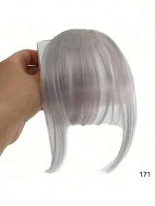 1件新款合成自然额头假发假刘海空气刘海假发女款逼真漫画齐刘海隐形假发 - 彩色 - 查看 17