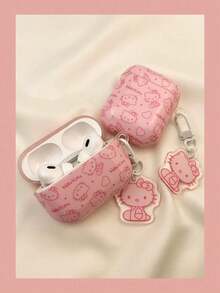 SANRIO 1个IMD KT时尚耳机保护套，兼容苹果新款 Pro 3/Pro 2/4/3/2/1/Pro蓝牙无线耳机保护套 - 粉色 - 查看 2