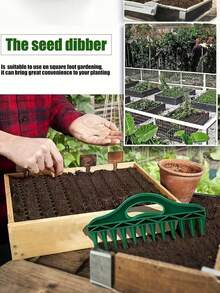 Handheld Seed Planter - Durable Plastic Material, Suitable For Vegetables And Flowers, Efficient Gardening Seeding Tool, Vegetable Planting Dedicated | Straight Line Seed Planter | Durable Plastic - Multicolor - View 7