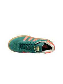 Adidas Gazelle Teen Sneakers Breathable Sporty Responsive Running Street Style Office White JQ7408 - 學院綠/號誌珊瑚/奶油白 - 查看 3