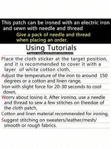 2pcs Women's Black Embroidered Flower Cloth Patch Set, Iron-On Applique Patches For Clothes, Jacket, Pants, Home Textiles Diy Decoration & Repair Valentine's Day Summer, School-Halloween,Christmas,Fall,Winter, Supplies, - 黑色 - 查看 6