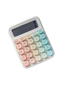 Big Screen Keys Computer Financial Accounting Multi-Color Gradient Calculator Special For Students Back To School Gift - One-size - View 6