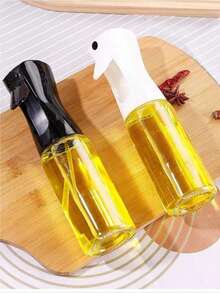 1个橄榄油喷雾瓶，塑料材质，适用于盛装各种液体，可用于户外烧烤、烤肉、低脂食品、沙拉、厨房、空气炸锅和露营，适合女孩使用，轻便易携，可重复灌装。厨房小工具，厨房配件，厨房家居装饰，适合作为父亲节礼物。 - 请勿将喷雾油瓶放入洗碗机清洗，否则高温可能导致瓶身变形。 - 彩色 - 查看 11