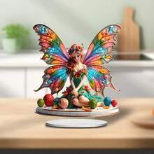 Tượng người lùn màu tím duyên dáng, tượng người lùn màu tím oải hương trang trí, đồ trang trí phong cách Bohemian cho phòng khách, phòng học, ngoài trời. - A - Xem 6