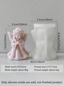 2件装天使翅膀硅胶模具，3D精致设计，轻松DIY蜡烛、石膏香石、树脂装饰品。温柔的天使造型，营造浪漫氛围，是婚礼回礼、桌面摆件、母亲节礼物的理想之选。外观高端，脱模顺畅，实用又美观。 - 天使翅膀矽膠模具 - 查看 9