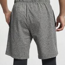 Nike Logo Print Elastic Waist Loose Fit Casual Shorts Men's Dark Grey - Dark Grey - View 3