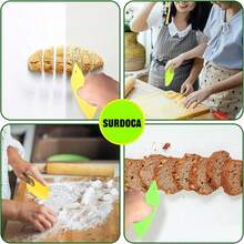 1/3件装，硬质刮板面团刮刀 - PP塑料糕点面包烘焙工具，蛋糕碗糕点烘焙用品蛋糕面团翻糖糖霜抹平器，绿+白 - 彩色 - 查看 5