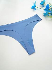 3条装女士性感柔软舒适丁字裤，日常内衣和睡衣 - 彩色 - 查看 6