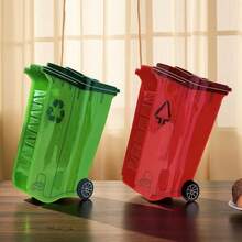 1pc New Funny Trash Can Shaped Hair Claw Clip, Creative Design Hair Claw Hair Accessory Summer Beach Hair Clips - Multicolor - View 7