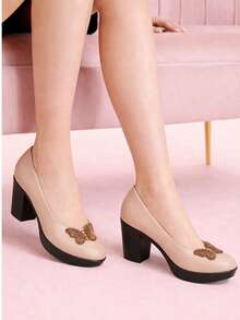 Women Pumps - 杏色 - 查看 4