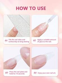 强力美甲胶水+卸甲水套装，适用于亚克力指甲、凝胶指甲、假指甲，沙龙级刷涂式美甲胶水，易于涂抹，持久耐用，DIY - 1 Set - 查看 3