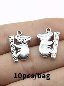 10pcs 20x14mm Koala Charms Pendant For DIY Jewelry Making Necklace Keychain Phone Chain Bracelet Making Accessories Handmade Craft Making Findings - Koala Bear - View 13