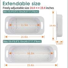 Expandable Drain Basket, Multifunctional Sink Drain Rack, Home Fruit & Vegetable Washing Basket, Dish Drainer - Multicolor - View 7