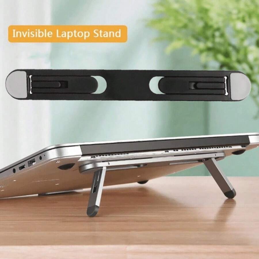 1pc Portable, Foldable And Adjustable Laptop Stand To Upgrade Your Laptop Setup!