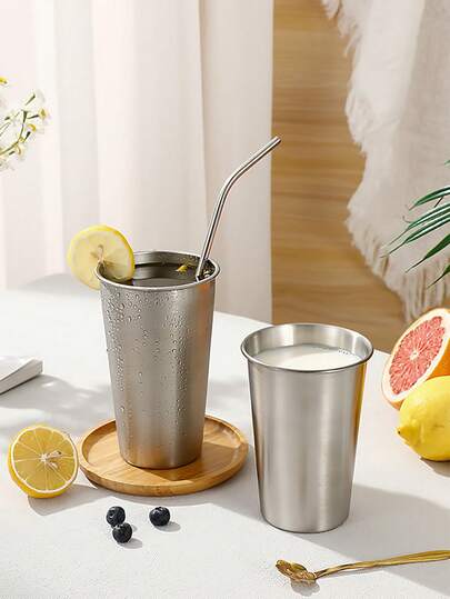 1pc Iced Tea Cup, Beer Cup, Coffee Cup, Anti-Slip Juice/Beverage Cup For Restaurant, Home, Bar Use