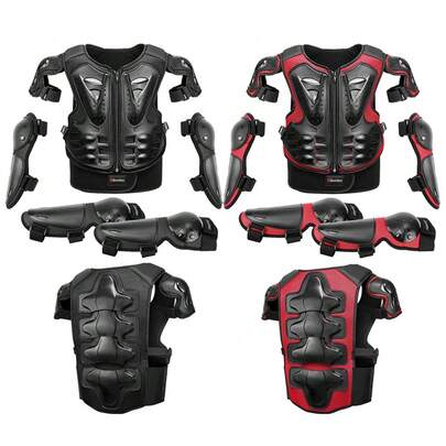 HEROBIKER 1件装摩托车防摔防撞越野摩托车防护装备，户外运动护膝护肘护胸极限运动防护装备