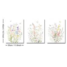 1/3pcs Set Unframed Wildflower Nursery Canvas Poster Boho Botancial Floral Butterfly Wall Art Print Minimalist Girl Room Aesthetic Decor Painting For Apartment,Living Room,Bedroom,Modern Home Decoration - A - View 19