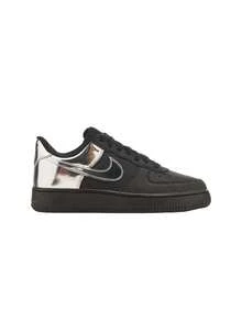 Nike Air Force 1 Low Retro - Black/Black/Chrome - View 1