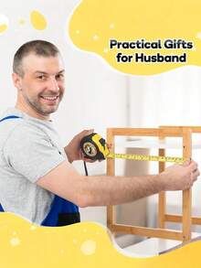 1 pieza Cinta métrica personalizada y personalizada, cinta métrica grabada, regalo de herramienta de cinta métrica retráctil para el Día del Padre, cinta métrica personalizada y personalizada para papá, abuelo, regalo de cumpleaños para el padre - Multicolor - Ver 7