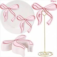 Bộ 30 tấm thiệp ghi tên khách mời kèm lời nhắn trống, thích hợp cho các dịp kinh doanh, kỷ niệm, đám cưới, tiệc tùng, lễ rửa tội, lễ tốt nghiệp, ngày lễ, sinh nhật, Ngày của Mẹ, Ngày của Cha, Ngày Nhà giáo, v.v. để bày tỏ lòng biết ơn đến khách mời, bạn bè và gia đình. - nhiều màu - Xem 8