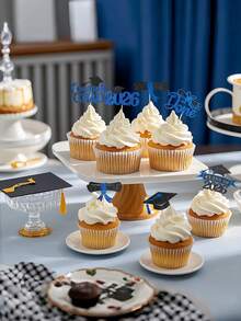 12 chiếc que cắm bánh cupcake tốt nghiệp năm 2026, que cắm bánh cupcake tốt nghiệp năm 2026 lấp lánh, đồ trang trí trung tâm tiệc tốt nghiệp, trang trí nhà cửa, que cắm bánh cupcake tốt nghiệp năm 2026, mũ tốt nghiệp và bằng tốt nghiệp, đồ trang trí bánh tiệc tốt nghiệp năm 2026 - Màu đen, đỏ và xanh dương - Nhiều màu - Xem 7