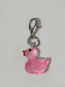 1pc Cute Glow-In-The-Dark Travel Mini Yellow Duck Keychain, Luminous Cartoon Duck Pendant Suitable For Card Holder, Wallet And Card Case - Upgraded Glow-in-the-dark Version - View 10