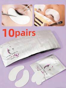 200 Pairs Silver Eyelash Extension Patches, Eyelash Extension Isolation Stickers, Eyelash Extension Protective Eye Pads, Suitable For Home, Travel, Eyelash Salon And Other Professional Eyelash Tools - Silver - View 9
