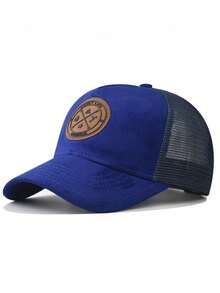 1pc New Pattern Baseball Truck Driver Hat, Versatile Sun-Shading Cap, Polyester - Patterned Bat Hat - View 5