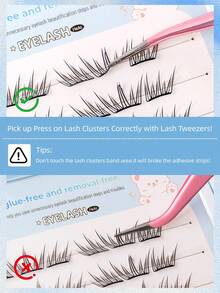 36片免胶蓝色泪滴假睫毛，大容量！无需胶水，自粘式垂坠蓝色泪滴假睫毛，单簇设计，无需胶水，新手也能轻松上手，轻松放大双眼，生动自然，即开即用。 - C - 查看 6