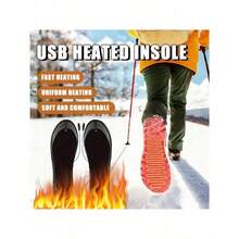This USB Heated Foot Warmer Provides Full-Foot Heating And Is Equipped With An Overheating Protection Chip, Making It An Ideal Choice For Outdoor Activities And A Must-Have Item For The Winter Season. - Black - View 7