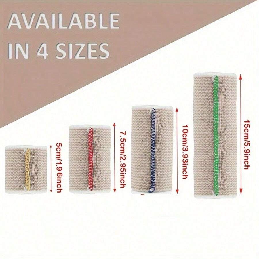 这款弹性加压绷带适用于腿部、膝盖、脚踝、手腕、肘部和肩膀，经久耐用。 - 彩色 - 查看 1