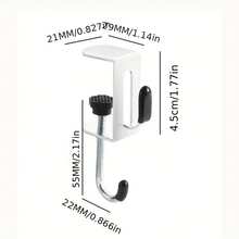 2个不锈钢办公隔断挂钩 - A - 查看 3