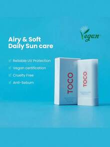 Barra Solar TOCO SPF50+ PA++++ | Protector Solar Coreano Vegano | Antisebo, Sensación Mate y Enfriamiento | 18g - Celeste - Ver 5