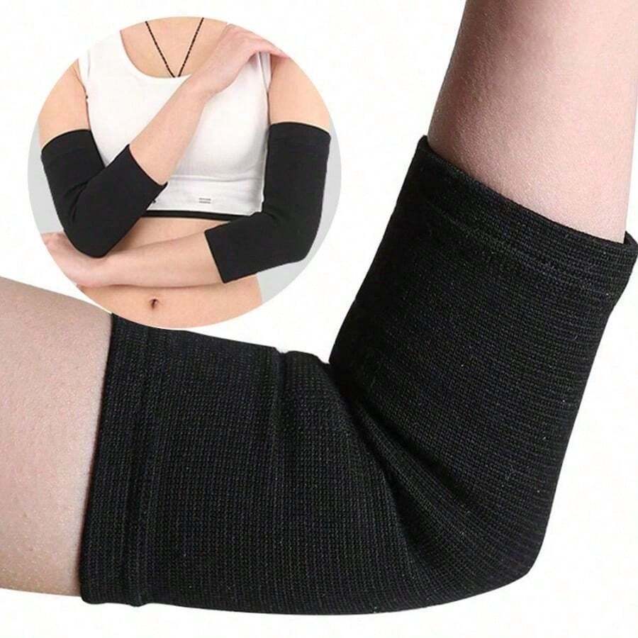 Breathable Elbow Sleeve For Outdoor Basketball, Tennis, Fitness, Running, Cycling And Other Sports, Provides Support And Protection - Black - View 1