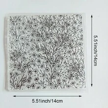 Tem thực vật trong suốt, tem cây mọng nước, tem hoa, tem hoa và chim, đồ trang trí sổ kế hoạch và thiệp chúc mừng tự làm. - niêm phong - Xem 20