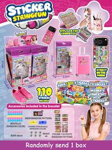 Sticker Bracelet - DIY Sticker Jewelry Set, Including Mini Stickers. It Is The Perfect Gift For Children's Day, Holidays, New Year, And Christmas. - Multicolor - View 14