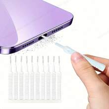 10pcs/Set White Multi-Functional Shower Head Cleaning Brush, Bathroom Accessories - A - View 8