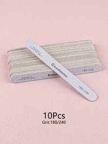 5Pcs/10Pcs/20Pcs/50Pcs Thin Gray Straight Nail Files, Double-Sided Buffing Blocks, Professional Wooden Nail Files, 100/180 Grit, 180/240 Grit, Nail Salon Manicure Pedicure Tools - Grey - View 15