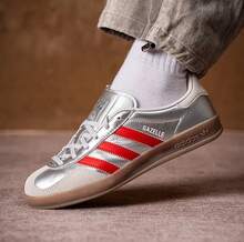 Adidas New Women's Low-Top Sports Casual Sneakers - Silver - View 5