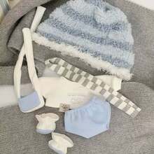 20cm Puff Series Cotton Plush Doll Clothes, Starfish Body Doll Cute Outfit Set - Multicolor - View 4