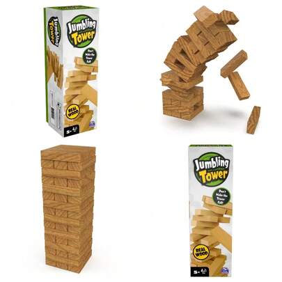 Wooden Tower Block Stacking Game For Kids Ages 5 And Up
