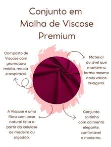 Side Stripe Set With Round Neck T-Shirt And Wide Leg Pants With Pockets And Drawstring, In Premium Viscose Knit - Women's 2-Piece Set, Wide Leg Pants, Short Sleeve Blouse, Cotton, Casual, Burgundy - Màu Tím - Xem 4