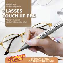 Universell reprepareringspenna för glasögonbågar – Snabb bättringsfärg för glasögon och modebågar - B - Visa 1