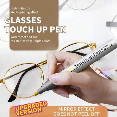 Bolígrafo reparador de arañazos para marcos de gafas universal - Pintura de retoque rápido para gafas y marcos de gafas de moda