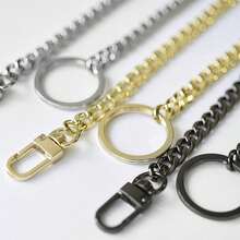 Wallet Chain Pocket Keychain Belt Metal Jeans Pants Chain With Lobster Clasps And Keyring For Men Women Keys Loop Purse Handbag - Multicolor - View 2